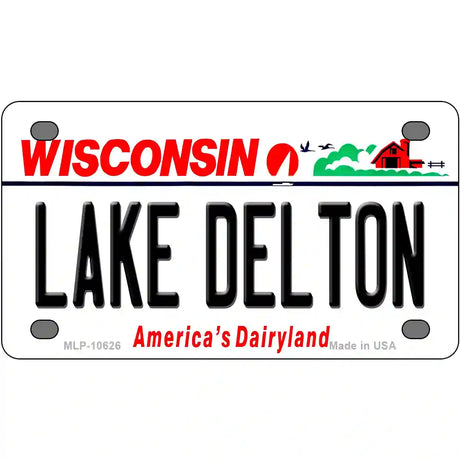 Lake Dalton Wisconsin Metal Novelty License Plate 4" x 2.2" (MLP)