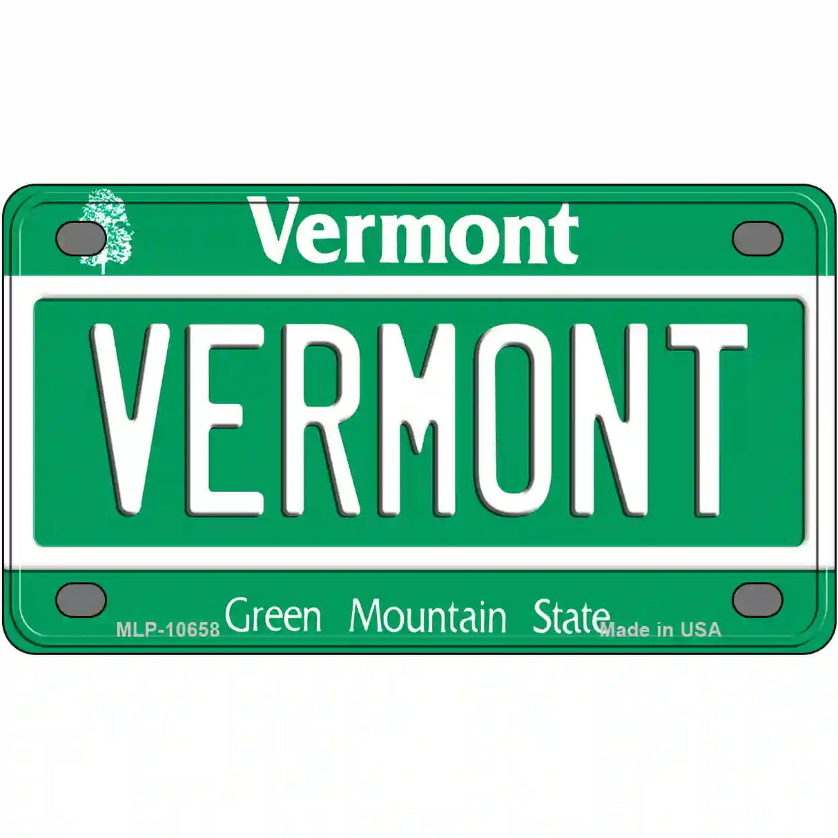 Vermont Metal Novelty License Plate 4" x 2.2" (MLP)