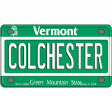 Colchester Vermont Metal Novelty License Plate 4" x 2.2" (MLP)