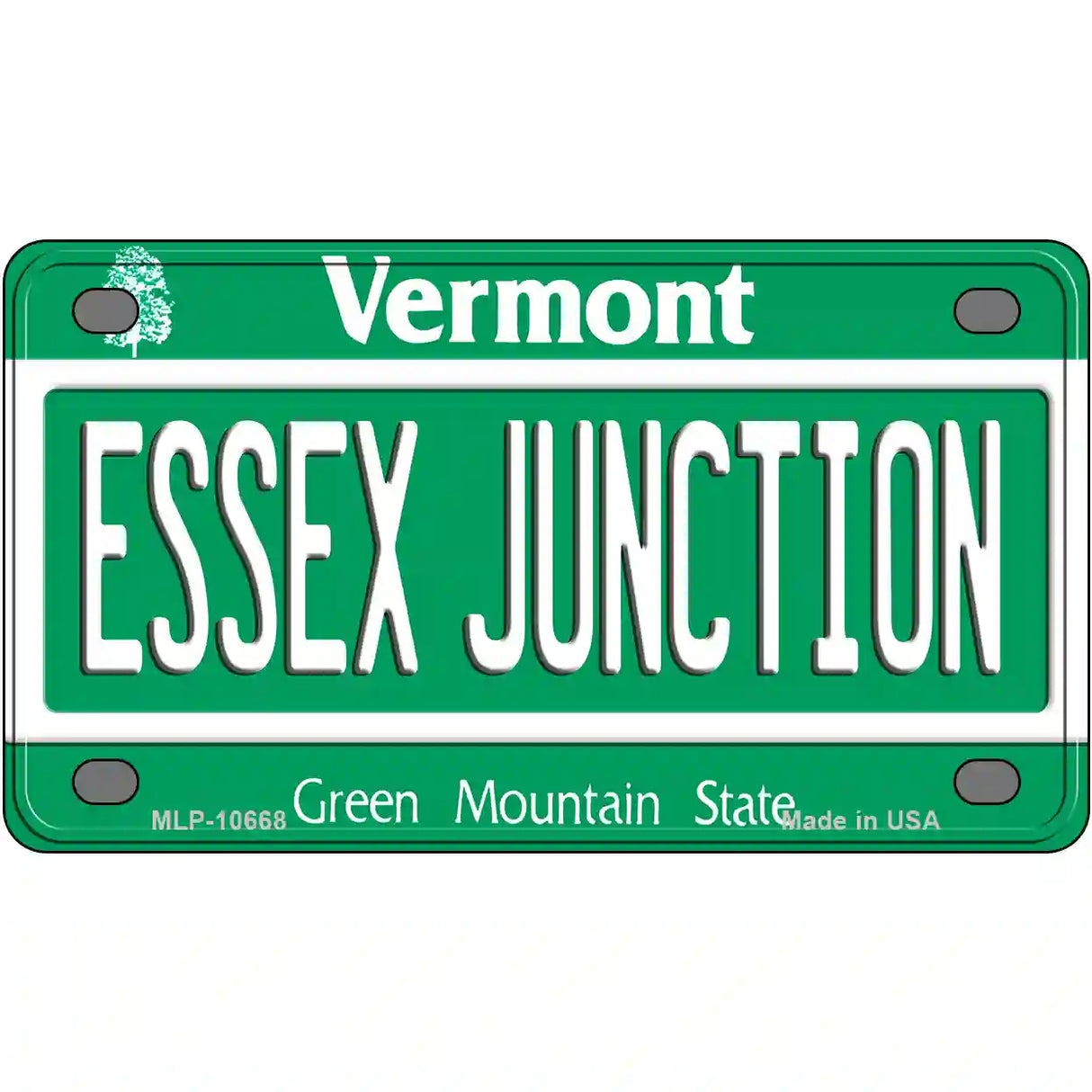 Essex Junction Vermont Metal Novelty License Plate 4" x 2.2" (MLP)