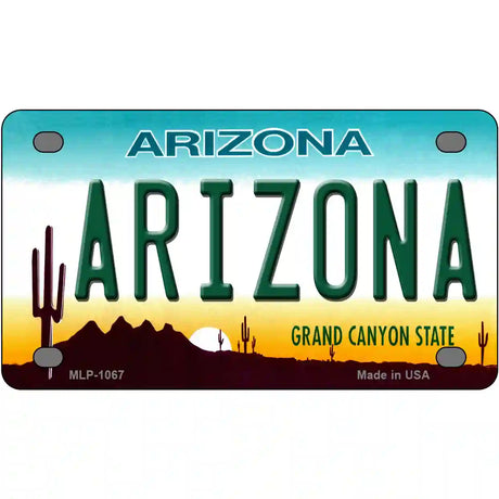 Arizona Novelty Metal License Plate 4" x 2.2" (MLP)