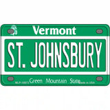 St Johnsbury Vermont Metal Novelty License Plate 4" x 2.2" (MLP)