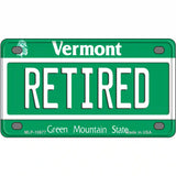 Retired Vermont Metal Novelty License Plate 4" x 2.2" (MLP)