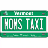 Moms Taxi Vermont Metal Novelty License Plate 4" x 2.2" (MLP)