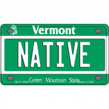 Native Vermont Metal Novelty License Plate 4" x 2.2" (MLP)