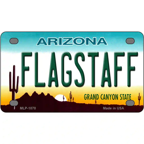 Flagstaff Arizona Novelty Metal License Plate 4" x 2.2" (MLP)