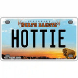 Hottie North Dakota Metal Novelty License Plate 4" x 2.2" (MLP)