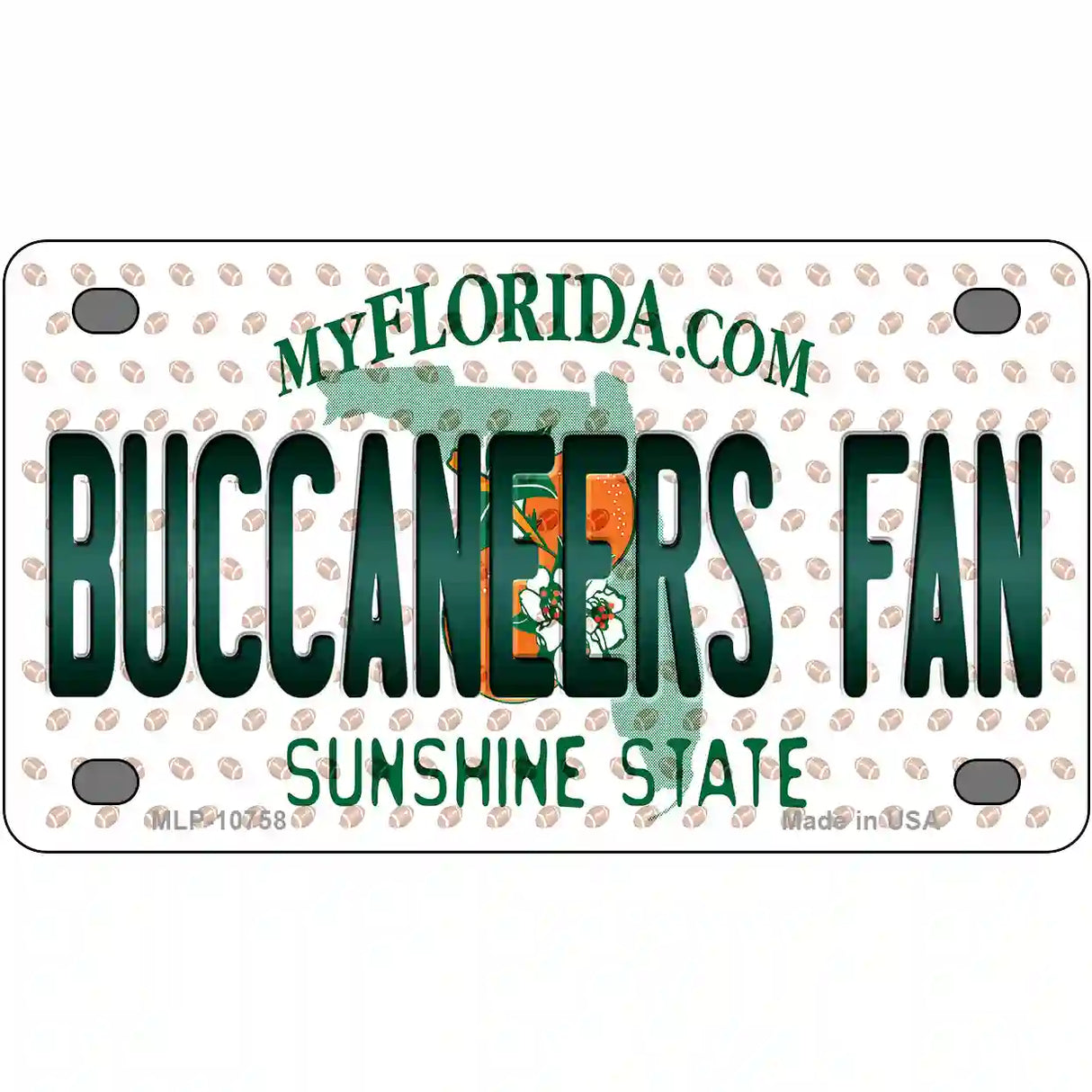 Buccaneers Fan Florida Novelty Metal License Plate 4" x 2.2" (MLP)