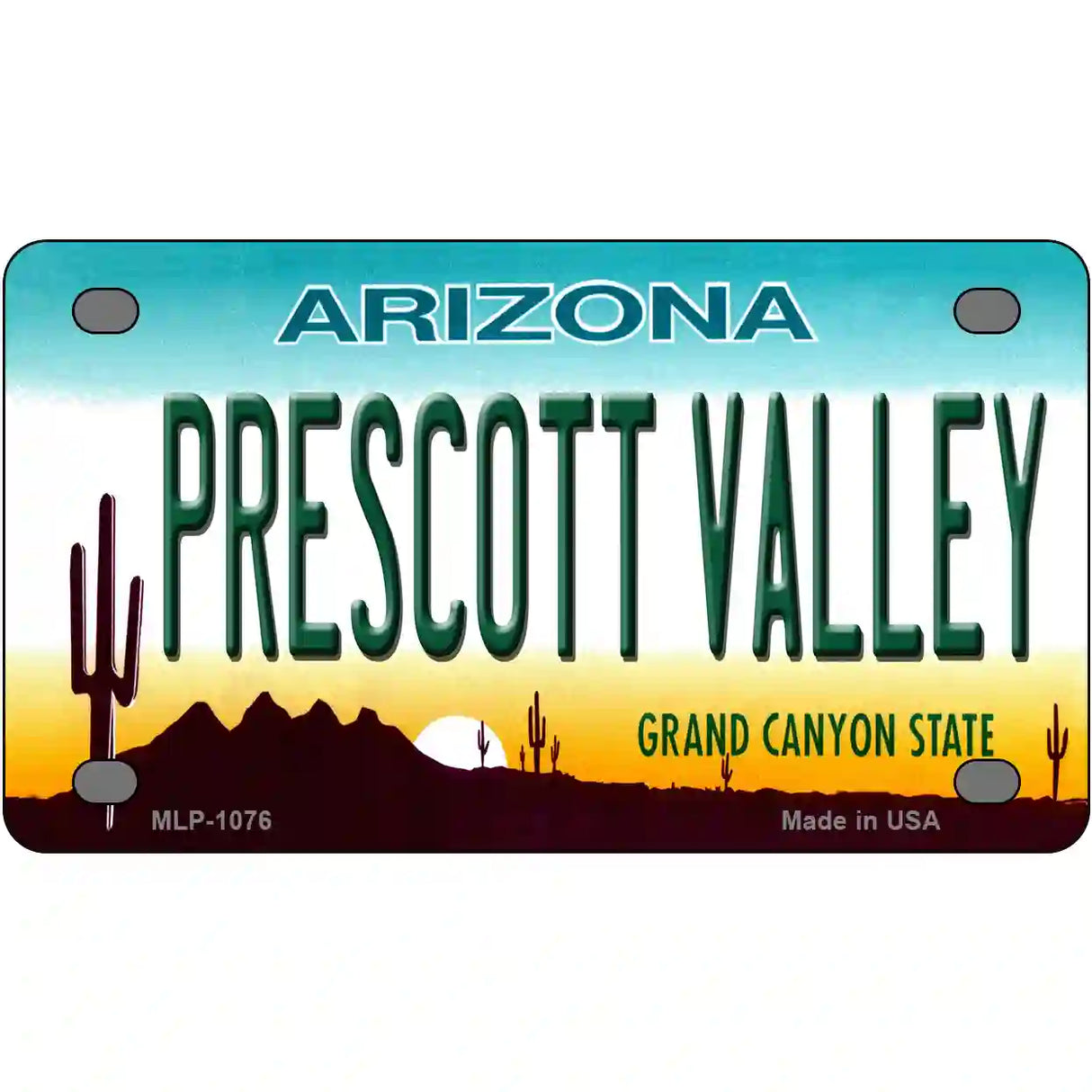 Prescott Valley Arizona Novelty Metal License Plate 4" x 2.2" (MLP)