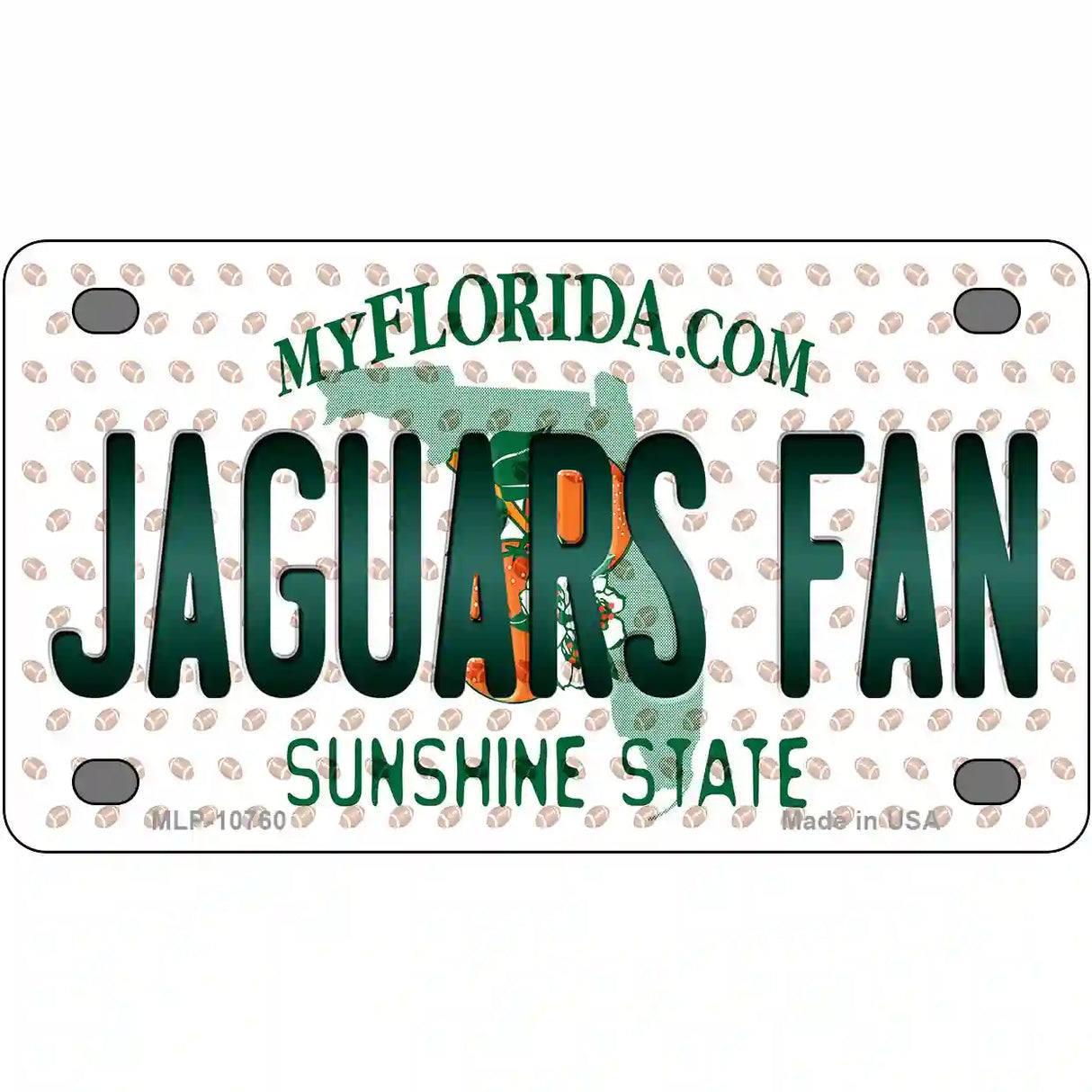 Jaguars Fan Florida Novelty Metal License Plate 4" x 2.2" (MLP)