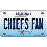 Chiefs Fan Missouri Novelty Metal License Plate 4" x 2.2" (MLP)