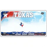 Texas New State Novelty Metal License Plate 4" x 2.2" (MLP)