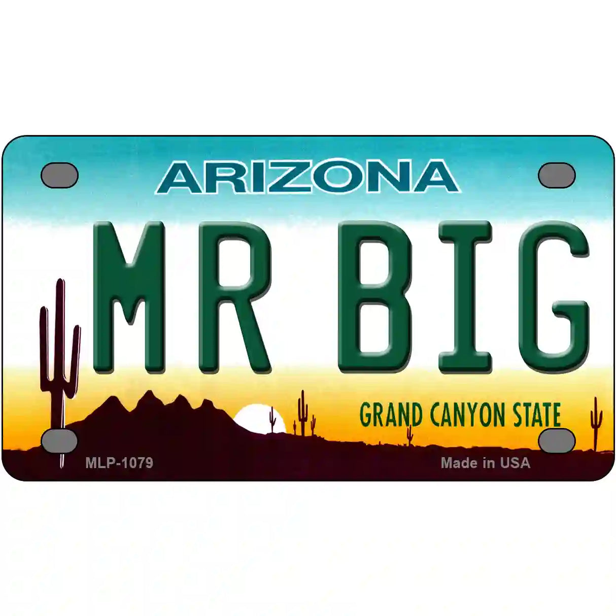 Mr Big Arizona Novelty Metal License Plate 4" x 2.2" (MLP)