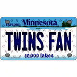 Twins Fan Minnesota Novelty Metal License Plate 4" x 2.2" (MLP)