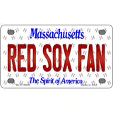 Red Sox Fan Massachusetts Novelty Metal License Plate 4" x 2.2" (MLP)