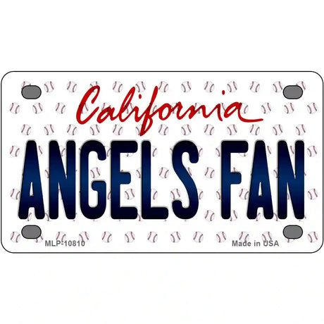 Angels Fan California Novelty Metal License Plate 4" x 2.2" (MLP)