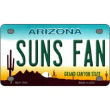 Suns Fan Arizona Novelty Metal License Plate 4" x 2.2" (MLP)