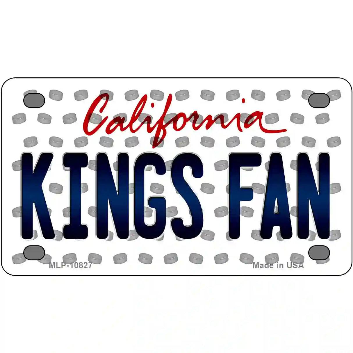 Kings Fan California Novelty Metal License Plate 4" x 2.2" (MLP)