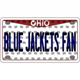 Blue Jackets Fan Ohio Novelty Metal License Plate 4" x 2.2" (MLP)