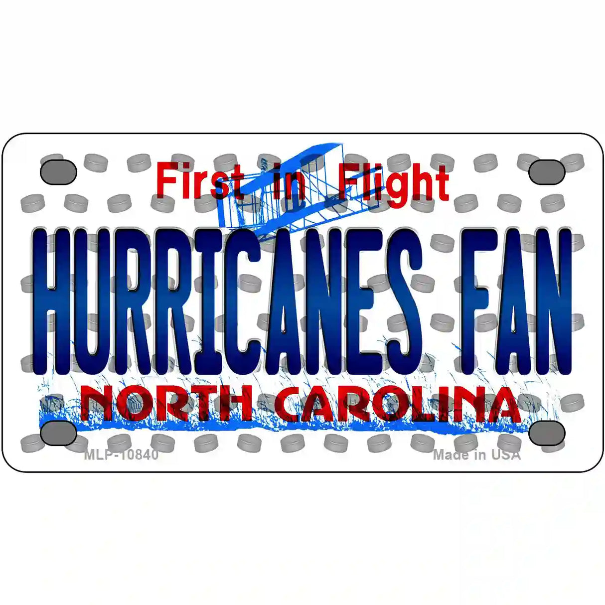 Hurricanes Fan North Carolina Novelty Metal License Plate 4" x 2.2" (MLP)