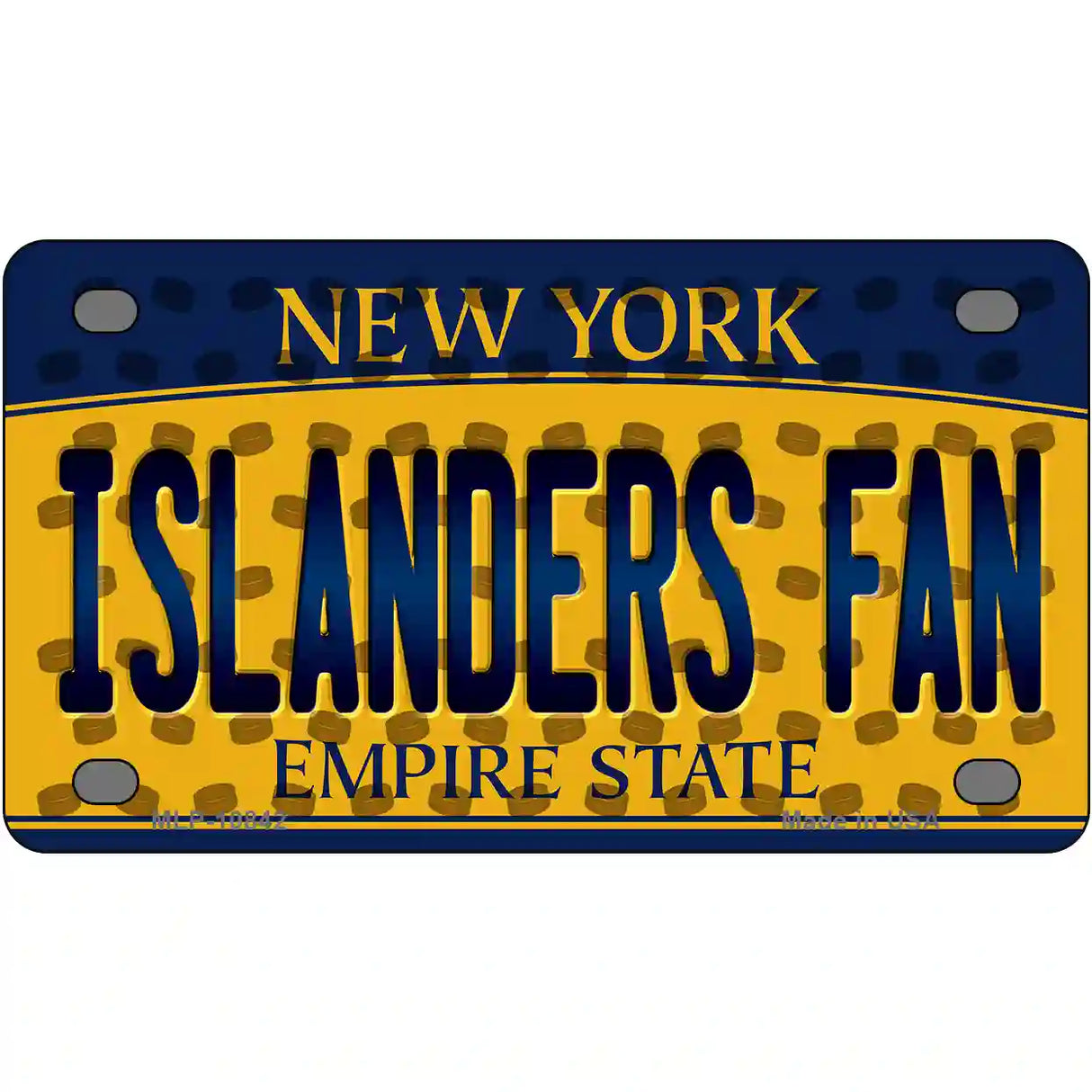 Islanders Fan New York Novelty Metal License Plate 4" x 2.2" (MLP)