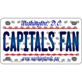 Capitals Fan Washington DC Novelty Metal License Plate 4" x 2.2" (MLP)