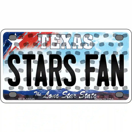 Stars Fan Texas Novelty Metal License Plate 4" x 2.2" (MLP)