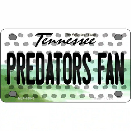 Predators Fan Tennessee Novelty Metal License Plate 4" x 2.2" (MLP)