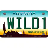 Wild 1 Arizona Novelty Metal License Plate 4" x 2.2" (MLP)