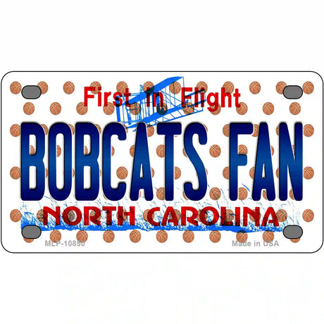 Hornets Fan North Carolina Novelty Metal License Plate 4" x 2.2" (MLP)