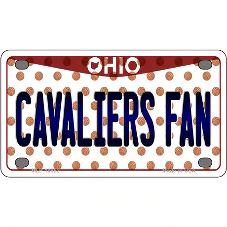 Cavaliers Fan Ohio Novelty Metal License Plate 4" x 2.2" (MLP)