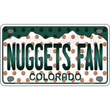 Nuggets Fan Colorado Novelty Metal License Plate 4" x 2.2" (MLP)