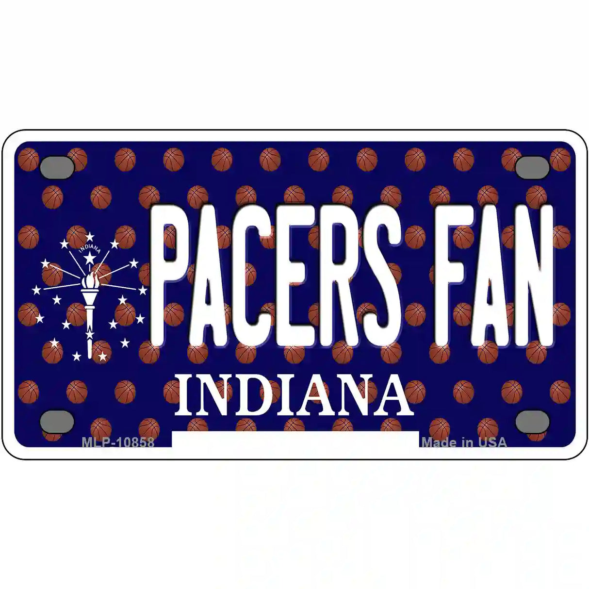 Pacers Fan Indiana Novelty Metal License Plate 4" x 2.2" (MLP)