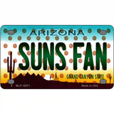 Suns Fan Arizona Basketball Novelty Metal License Plate 4" x 2.2" (MLP)