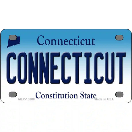 Connecticut Metal Novelty License Plate 4" x 2.2" (MLP)