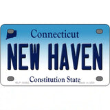 New Haven Connecticut Metal Novelty License Plate 4" x 2.2" (MLP)