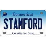 Stamford Connecticut Metal Novelty License Plate