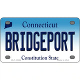 Bridgeport Connecticut Metal Novelty License Plate 4" x 2.2" (MLP)