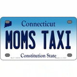 Moms Taxi Connecticut Metal Novelty License Plate 4" x 2.2" (MLP)