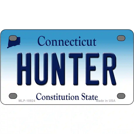 Hunter Connecticut Metal Novelty License Plate 4" x 2.2" (MLP)