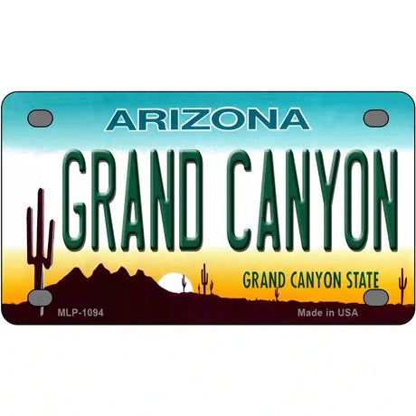 Grand Canyon Arizona Novelty Metal License Plate 4" x 2.2" (MLP)