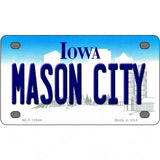 Mason City Iowa Metal Novelty License Plate 4" x 2.2" (MLP)