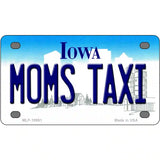 Moms Taxi Iowa Metal Novelty License Plate 4" x 2.2" (MLP)