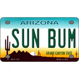 Sun Bum Arizona Novelty Metal License Plate 4" x 2.2" (MLP)