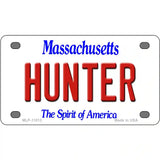 Hunter Massachusetts Metal Novelty License Plate 4" x 2.2" (MLP)