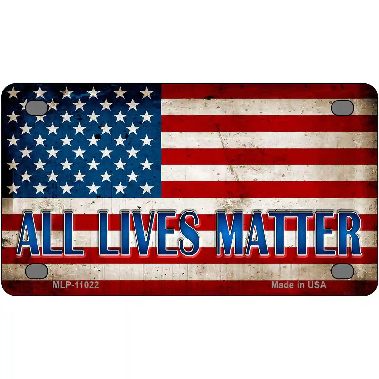 All Lives Matter Metal Novelty License Plate 4" x 2.2" (MLP)