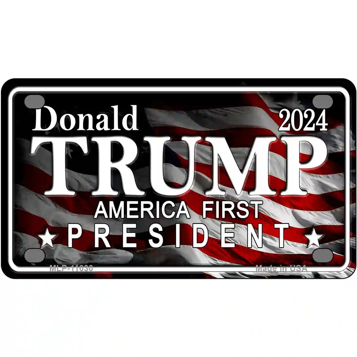 America First Trump Metal Novelty License Plate