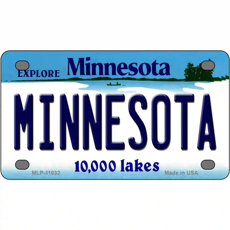 Minnesota Metal Novelty License Plate 4" x 2.2" (MLP)