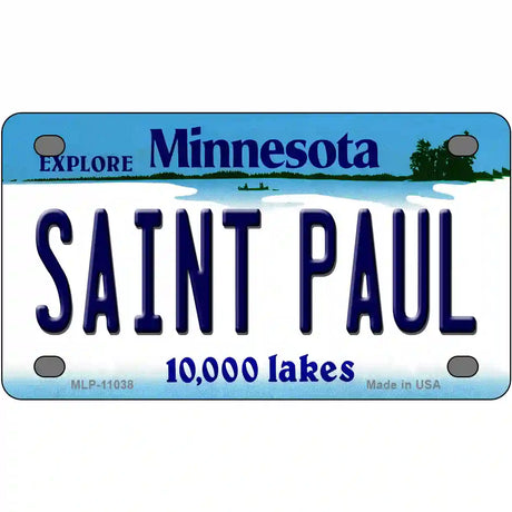 Saint Paul Minnesota State Novelty License Plate 4" x 2.2" (MLP)