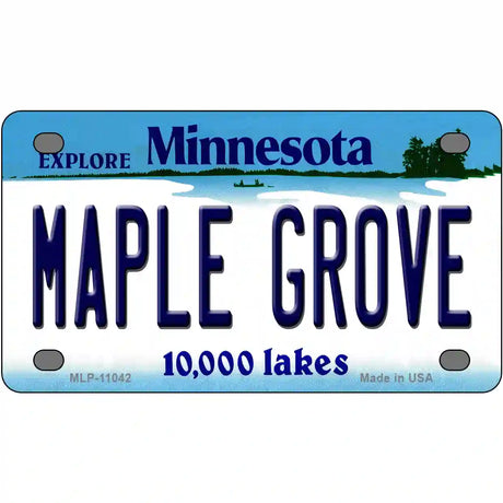 Maple Grove Minnesota State Novelty License Plate 4" x 2.2" (MLP)